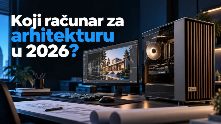 Koji računar za arhitekturu u 2026? AutoCAD, Revit, 3ds Max i rendering