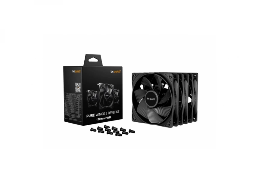 Case Cooler Be quiet Pure Wings 3 120mm PWM Reverse 3-P...