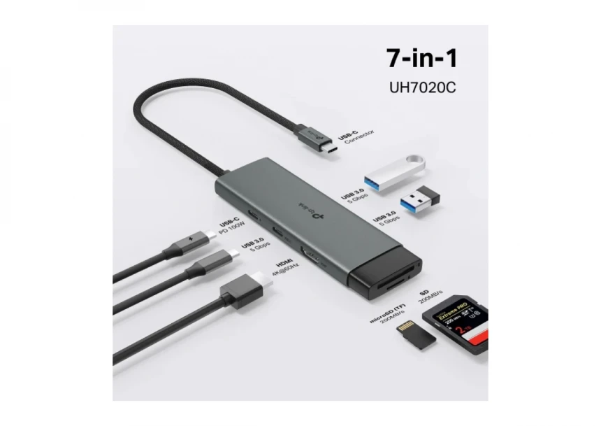 Docking TP-Link USB Type-C 7-Port 100W