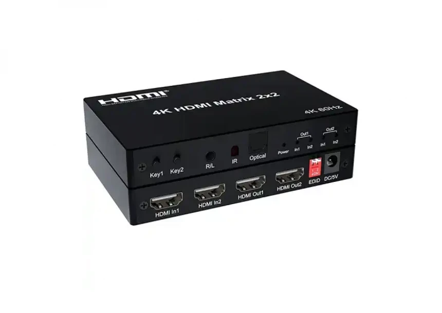 HDMI swich 4K Matrix 2x2 Kettz HM-K252 60Hz