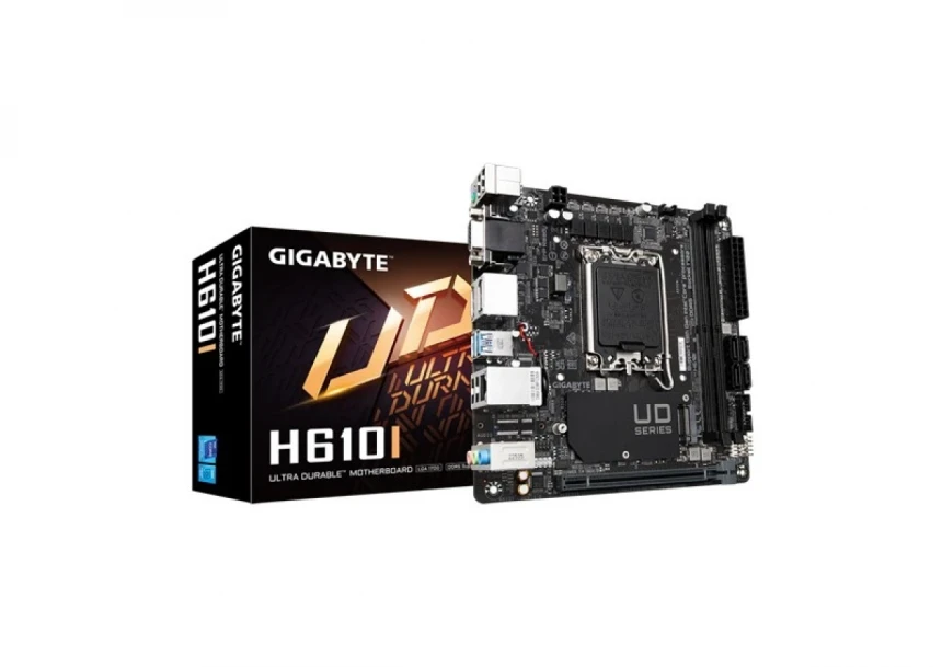 Matična ploča 1700 Gigabyte H610I  DDR5 2xDP/HDMI/VGA/M...