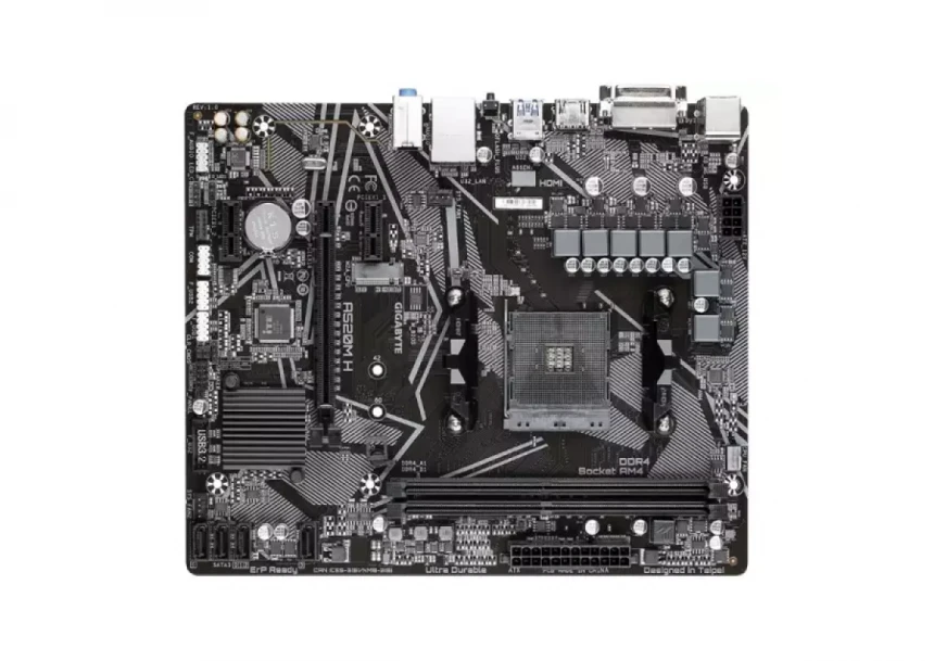 Matična ploča AM4 Gigabyte A520M H RGB  DVI/HDMI/M.2