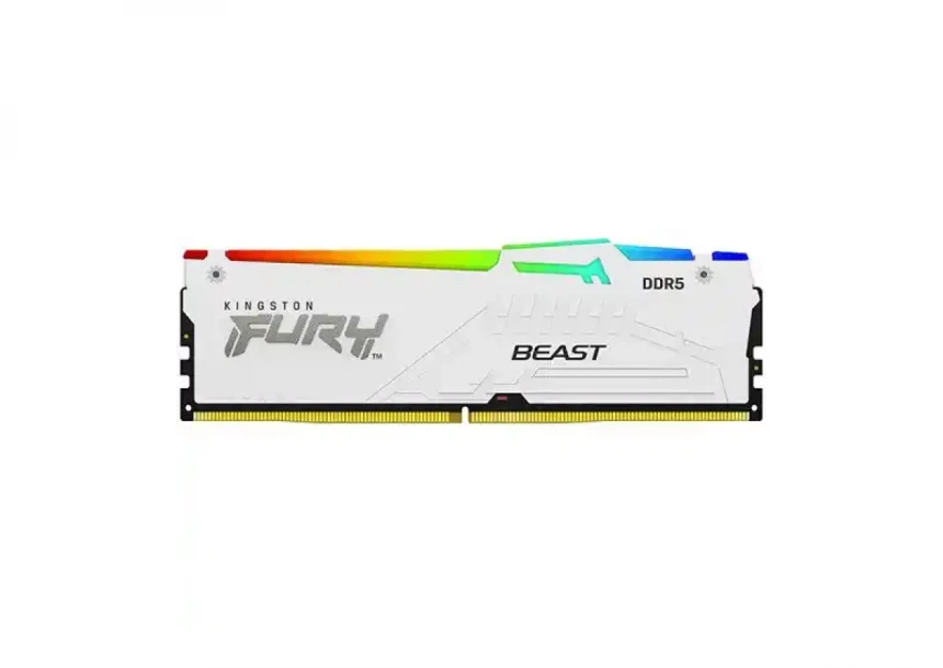 Memorija DDR5 16GB 5600MHz FURY Beast White RGB KF556C4...