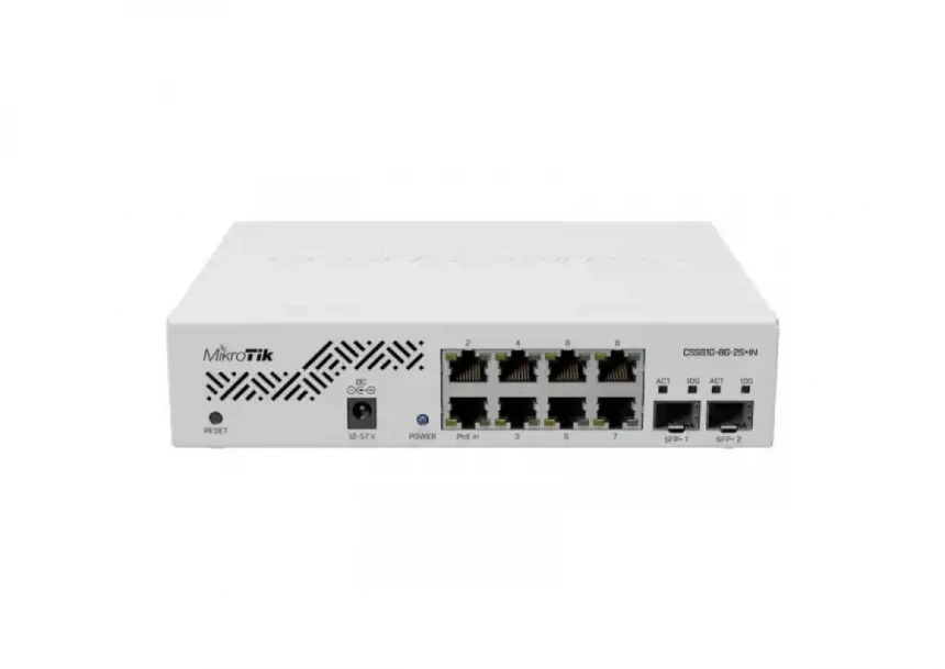 MikroTik CSS610-8G-2S+IN upravljiv svič sa 8x Gb RJ45 +...