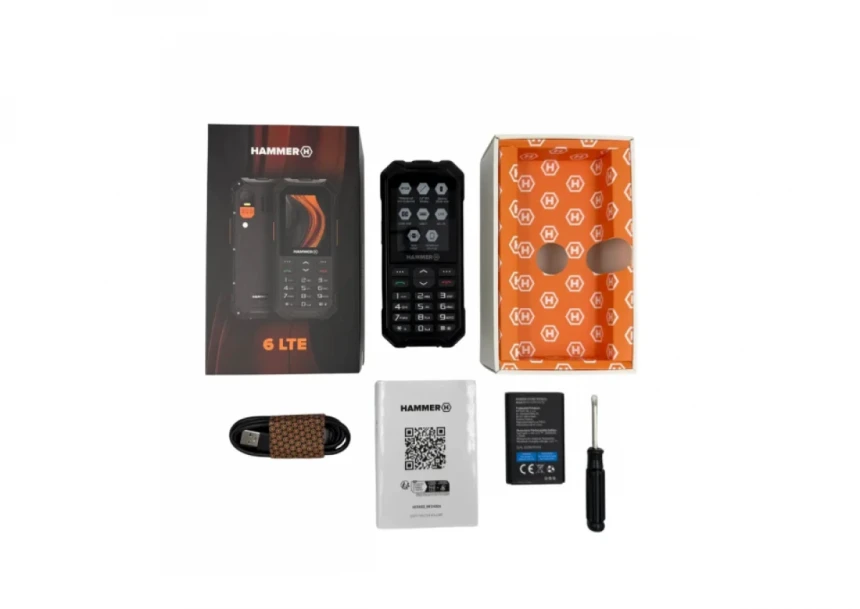 Mobilni telefon Hammer 6 LTE Black IP68 & IP69K