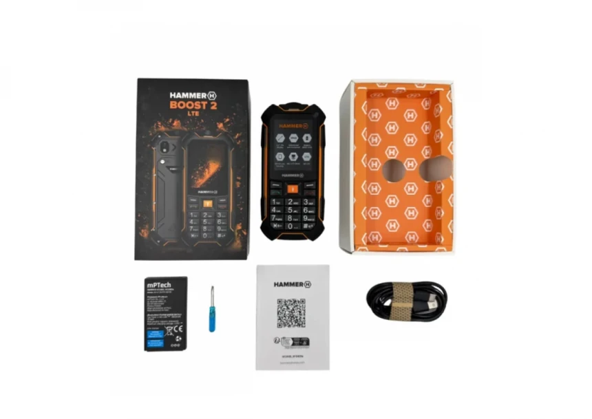 Mobilni telefon Hammer Boost 2  LTE Black IP68 & IP69K