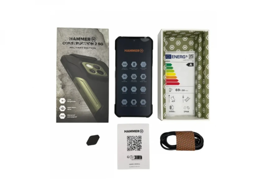 Mobilni telefon Hammer CONSTRUCTION 2 5G 8GB/256GB MILITARY EDITION IP69K