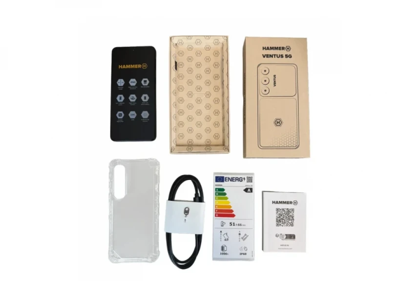 Mobilni telefon Hammer VENTUS 5G 8GB/256GB Black IP69