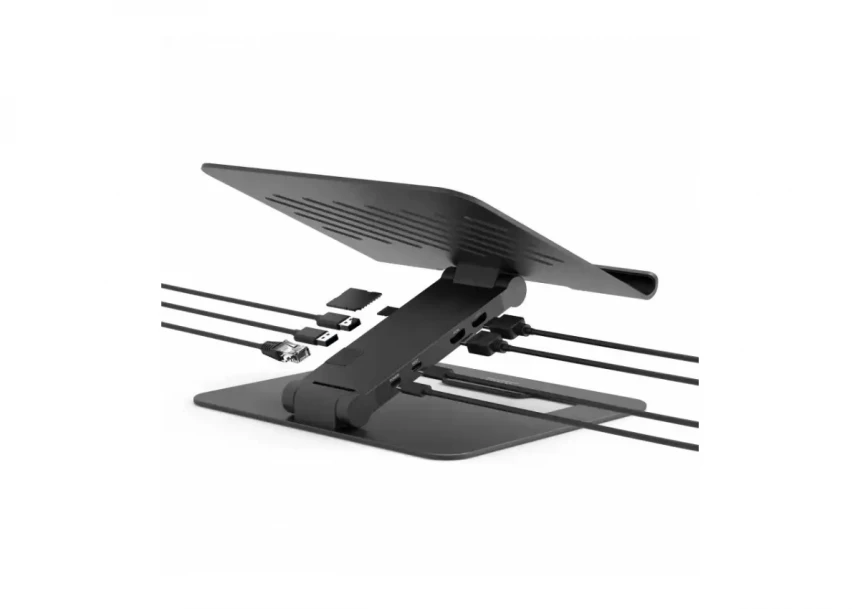 Postolje za Laptop sa docking stanicom Port 2 X 4K USB-C 7 85W