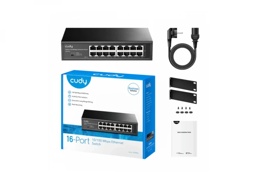 Svič 10/100 16-port Cudy FS1016/ metalno kućište