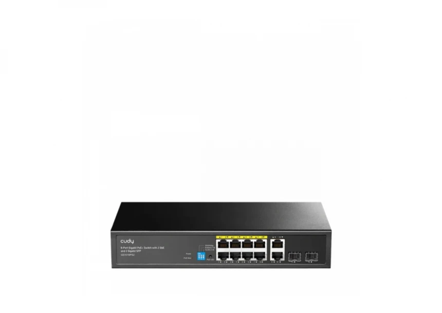 Svič 10/100/1000 10-port Cudy GS1010PS2/8 PoE+/2x Uplin...