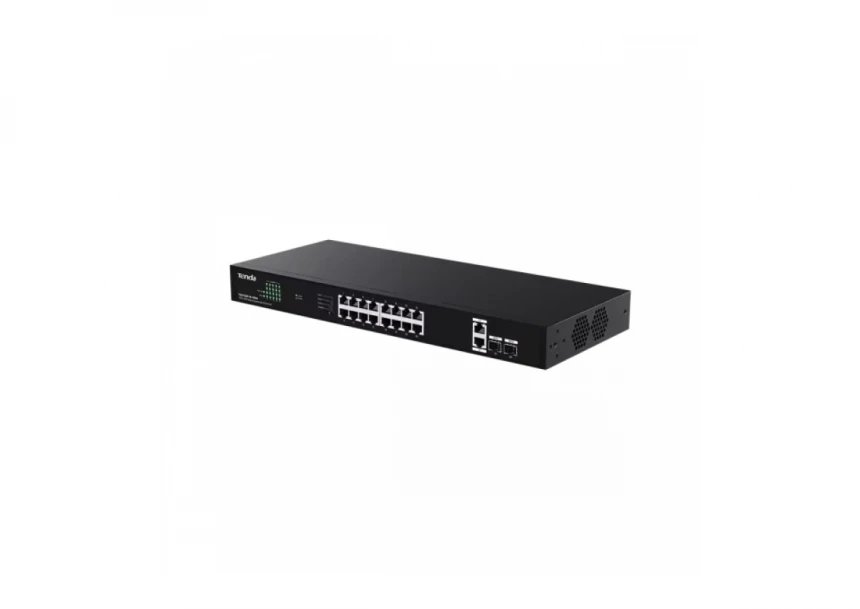Svič 10/100/1000 18-port + 2SFP Tenda TEG1120P-16-150W/16-Port PoE