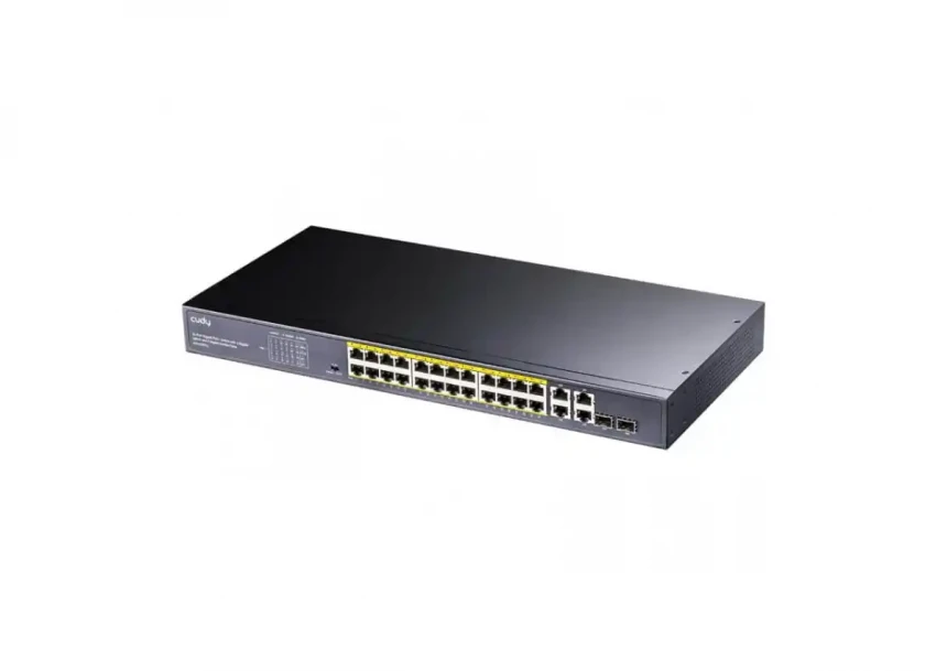 Svič 10/100/1000 24-port Cudy GS1028PS2 PoE+/2 SFP ports 300W