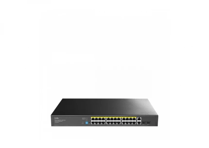 Svič 10/100/1000 24-port Cudy GS1026PS2/24 PoE+/2x Upli...