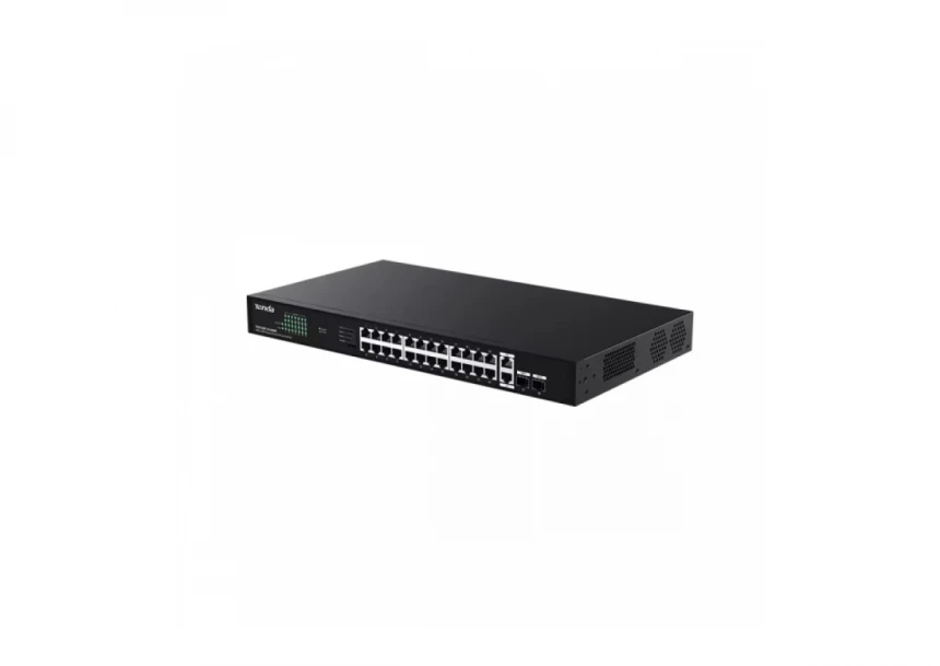 Svič 10/100/1000 26-port + 2SFP Tenda TEG1128P-24-250W/24-Port PoE