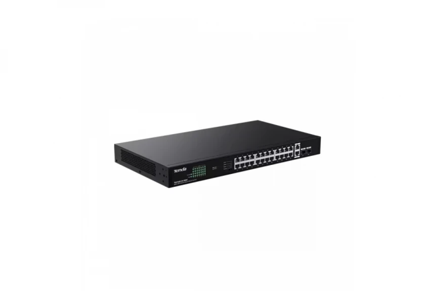 Svič 10/100/1000 26-port + 2SFP Tenda TEG1128P-24-250W/24-Port PoE