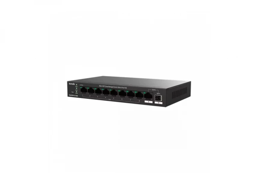 Svič 10/100/1000 9-port + 1SFP Tenda TEG2210P-8-120W/8-Port PoE